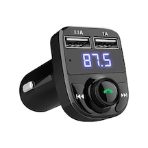 Uyumlu Bluetooth Fm Transmitter Cihazı Araç Çakmaklık Şarj Soketi