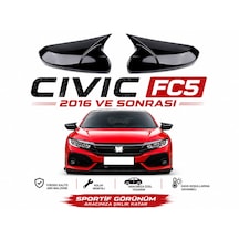 Honda Civic Fc5 2016-2021 Batman Yarasa Ayna Kapağı 1 Çift