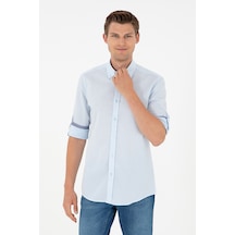 U.s. Polo Assn. Erkek Açık Mavi Gömlek Desenli 50291240-vr003 Açık Mavi