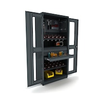 Şeffaf Kapaklı Cnc Malzeme Dolabı İe.36.24.29