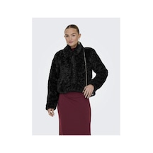 Only Kadin Siyah Onlginny Short Teddy Jacket Otw Ceket 15352795-black