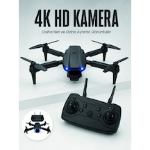 Mey İthalat E99 Pro 4k Hd Kameralı Katlanabilir Drone App Kontrollü Uzaktan Kumandalı Mini Drone