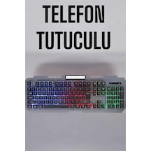 Q Klavye Rgb Işıklı Klavye Ve Mouse Seti Kablolu Mouse Hediyeliş Mh-hs1095-0723