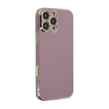 Apple Uyumlu iPhone 16 Pro Uyumlu Kılıf Volet Silikon - Mor