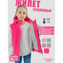 Gumaks Kapüşonlu Yalıtımlı Yelek 389683087 Ahududu