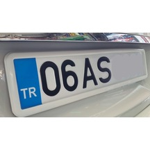 Lüx Plakalık 2Adet Beyaz Plakalik 315977125