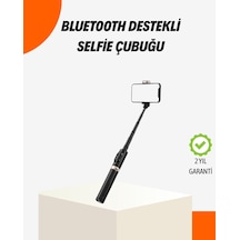 Bluetooth Lu Işıklı Selfie Çubuğu - Katlanabilir 130 Cm