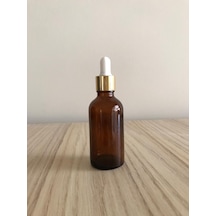 30Cc Kahverengi Cam Şişe+Sarı Kapak Beyaz Emzik 100 Adet