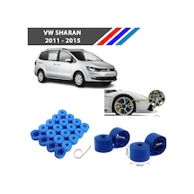 Otozet - Vw Sharan Bijon Civata Kapağı Mavi Renk 20 Adetli Set 17mm 1k06011739b9