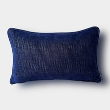 "navy" Dokulu Desenli Kırlent Kılıfı - 30x50 -gold Gold - Lacivert