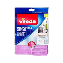 3 Adet Vileda Mikrofiber Mutfak Bezi Tekli Paket Çok Renkli
