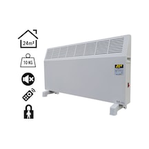 Heatbox Konvektör Isıtıcı 2000w Dijital Uzaktan Kumandalı Hbk2000d Beyaz