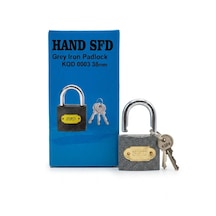 Hand Sfd 3 Anahtarlı 38mm Siyah Demir Asma Kilit