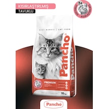 Pancho Kısır Tavuklu Yetişkin Kedi Maması 15 Kg