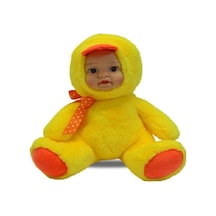 Bebek Yüzlü Sevimli Ördek Peluş Oyuncak 35 Cm Sarı Sarı