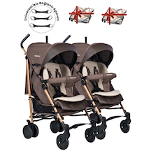 Baby Home 107 Ayrılıp Birleşebilen Baston İkiz Bebek Arabası