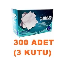Sanus Sanipack Nonwoven Steril Gazlı Bez Kompres 7.5 x 7.5 CM 3 x 100 Adet