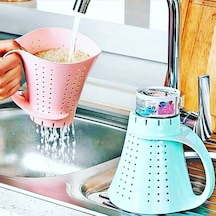 Sürahi Şeklinde Kulplu P ratik Pirinç Bakliyat Yıkama Süzgeci