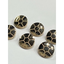 Metal Düğme/trençkot Ceket Boyu/ 6 Lı Set/2,3 Cm/jx26/parlak Gold
