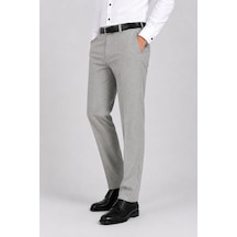 Classics Men Caserta Regular Fit Likralı Erkek Kumaş Pantolon - 7558 Açık Gri