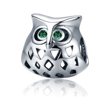 Baykuş S925 Değerli Taşlar Ve İçi Boş Boncuklarla Kakma Gümüş Boncuklar Çok Renkli