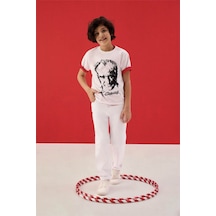 Defacto Atatürk Baskılı Beyaz Erkek Çocuk T-shirt B6938a8/wt34