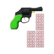 Plastik Kovboy Tabanca Pat Pat Tabanca 3 Paket Kapsül Yeşil