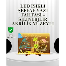 Dekoratif Led Yazı Tahtası Silinebilir, Neon Kalemli, Planlama Ve Hatırlatma İçin İdeal - Lisinya Sarı