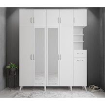 Açelya Portmanto Vestiyer Beyaz  175cm M10