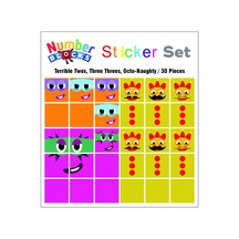 Number Blocks Matematik Eğitici Birim Küp Snapcubes Terrible Two Octo-naughty 30 Adet Sticker