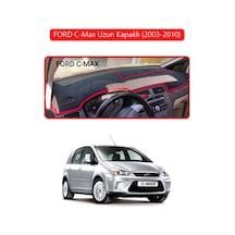 Ford C-max Uzun Kapaklı 2003-2010 Torpido Koruma Halısı Kırmızı Kenar