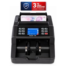 Sesli Karışık Para Sayma Makinesi Mıx70+ Gri Tl - Euro Karışık Sayım Dolar Adet Sayım Müşteri Ekranı