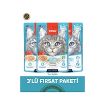 Wanpy Kedi Pouch Ton Balıklı 70 Gr X 3