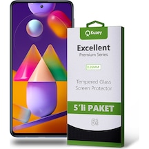 Samsung Uyumlu Galaxy M31S Ekran Koruyucu Cam 5 Adet Ekonomik Paket (554292980) 20 Tl Fark Ile Apple  iPhone Hızlı Şarj Kablosu