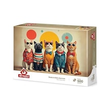 Retro Yazına Hazır 500 Parça Puzzle