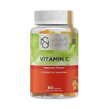 Natures Supreme Gummies Vitamin C 60 Çiğnenebilir Form Portakal