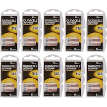 Duracell Activair 312 Numara PR41 İşitme Cihazı Pili 6 x 10'lu