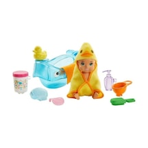Barbie Bebek Bakıcısı Özellikli Minik Bebekler Banyo Zamanı (Ghv84)