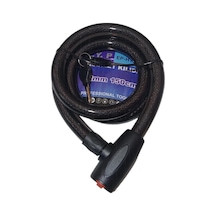 Motosiklet Halat Kilit Anahtarlı Siyah 22mm 150cm