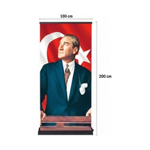 Atatürk Poster Baskılı Pro Roll Up Banner 100x200cm No:1 Diğer