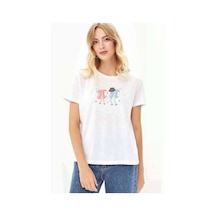 Pi Kadın Erkek Baskılı Beyaz Kadın Tshirt