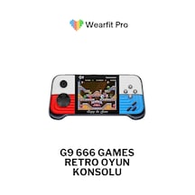 Wearfitpro G9 Retro 3.0 İnç Tv Bağlanan 2.joystickli Oyun Konsolu Kırmızı 666 Klasik Oyunlar