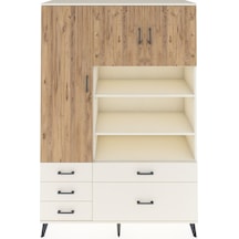 Hyperion Dolap 9 Raflı 5 Çekmeceli 3 Kapaklı 132x44x195 Aytaşı-çam/aytaşı Atlas Çam/aytası