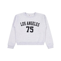 Civil Girls Los Angeles Baskılı 10-13 Yaş Sweatshirt Karmelanj