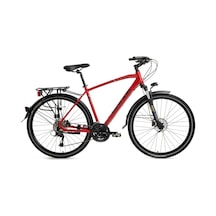 Bisan Trx 8500 City Şehir Bisikleti 54 Cm Disk Fren 700c 27 Vites Mat Kırmızı Siyah Kırmızı