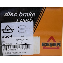 Beşer 4204 Ön Fren Balatası B-Max 12- Fiesta Vi-Tourneo Courier
