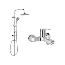 Mare Banyo Bataryası Ve Tema 53230 Tepe Duş Seti Krom