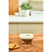 Karaca  Cream Vakumlu Saklama Kabı 0.43 Lt