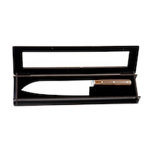 Özel Seri El Yapımı Profesyonel Yekpare Çelik Bilezikli Santoku Şef Bıçağı 33cm Çok Renkli