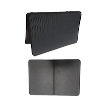 Tineke Büyük Boy Elekli Kedi Tuvalet Önü Paspası Katlanabilir 82 X 60 Cm Siyah 2li